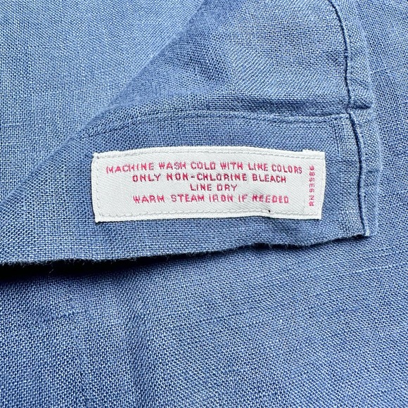 Brooks Brothers | Men | 100% Linen Roll Tab Long Sleeve Button Up Shirt | XL - Picture 13 of 13